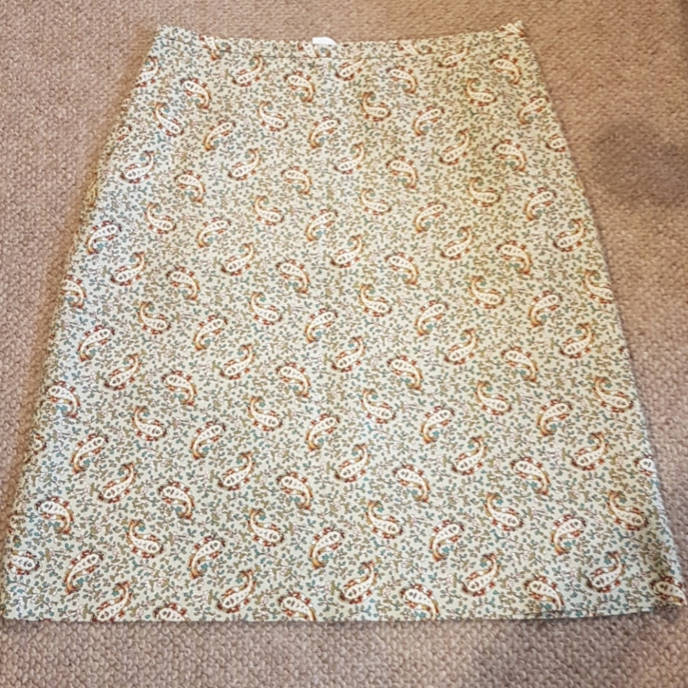 J Crew silk skirt